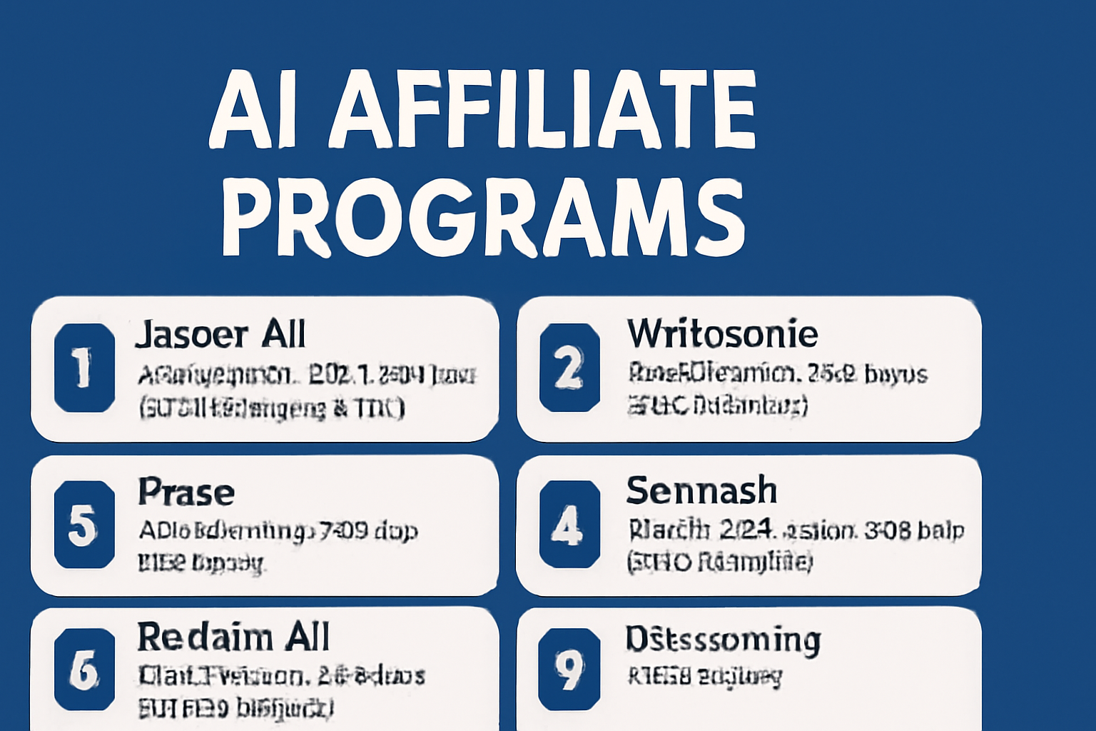 5 Best Affiliate Programs That Pay You to Promote AI Tools in 2025