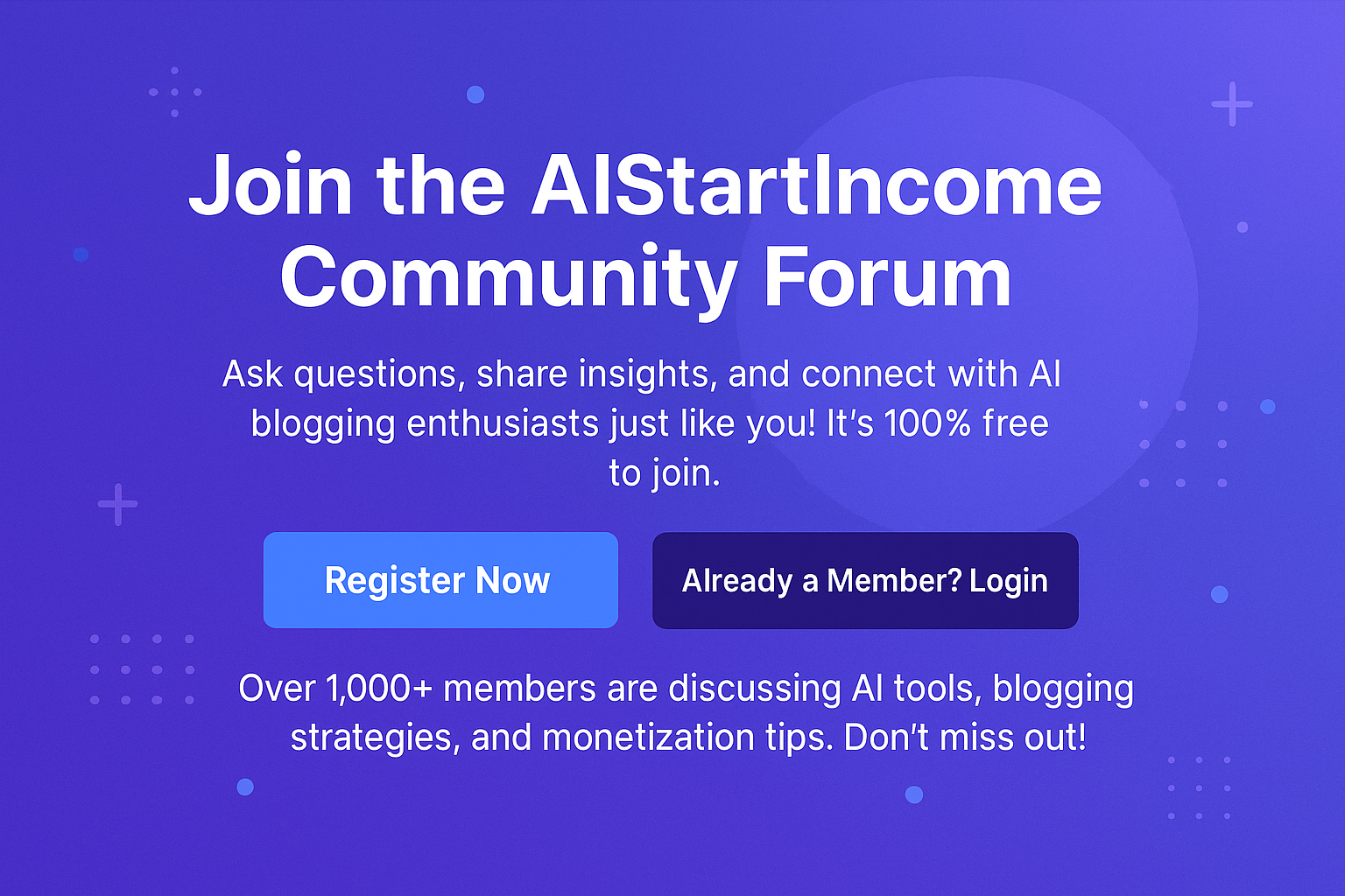 AI Start Income Forum