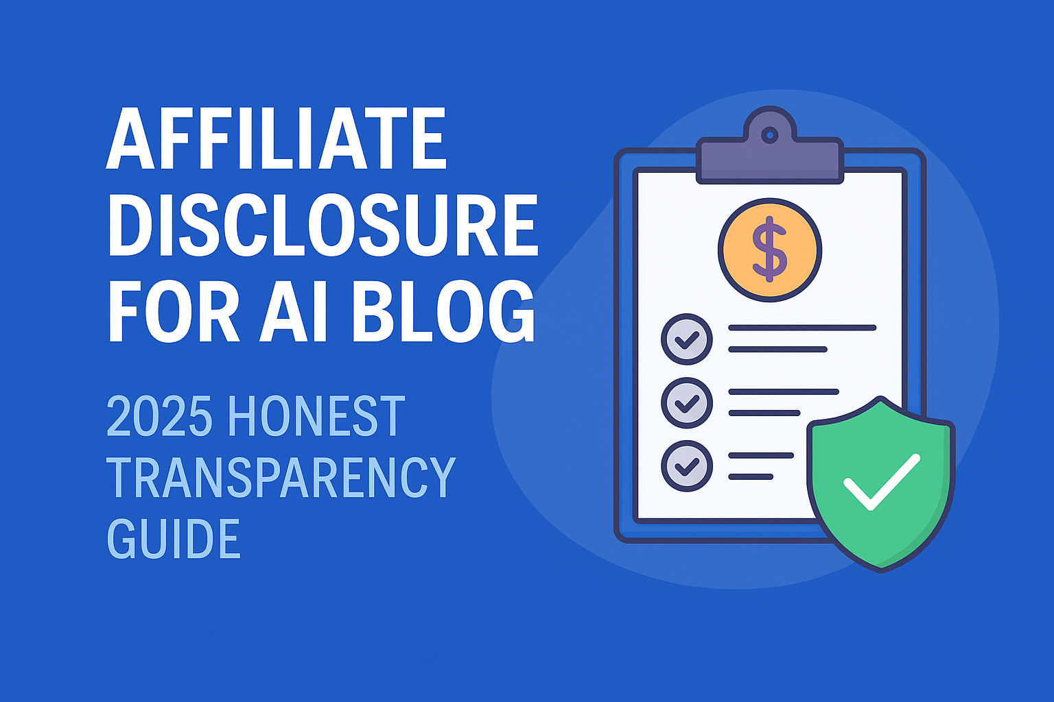 affiliate disclosure for ai blog