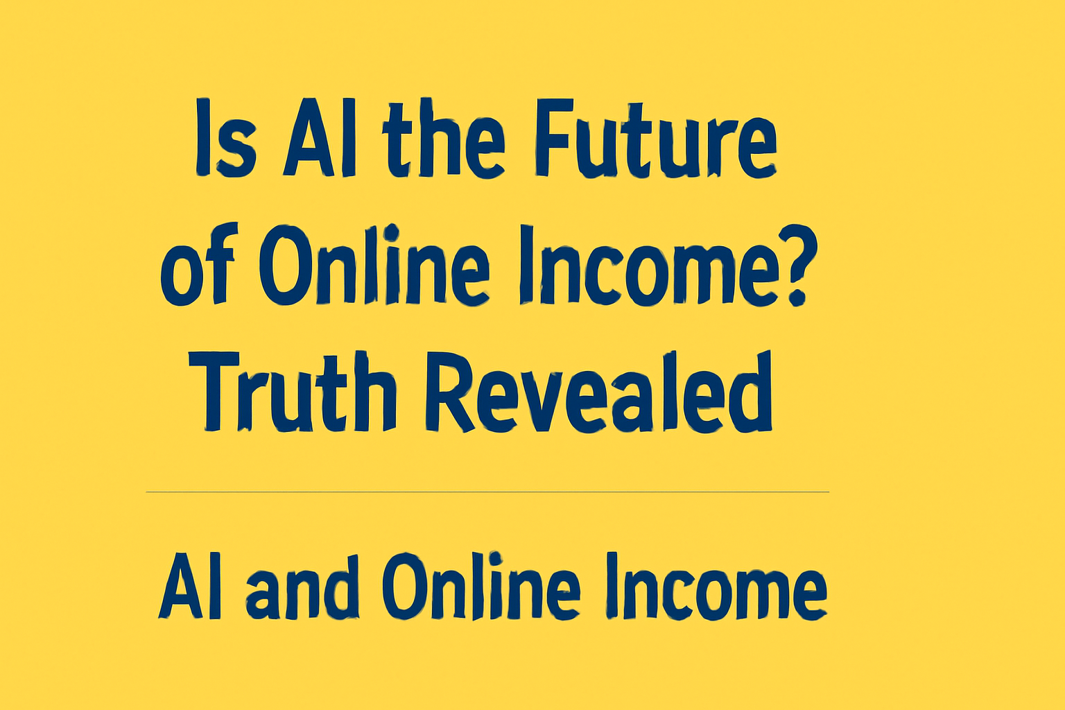 AI and Online Income