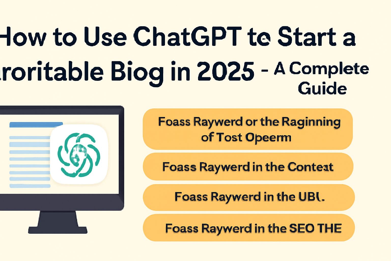how to use chatgpt to start profitable blog 2025 How to Use ChatGPT to Start a Profitable Blog in 2025