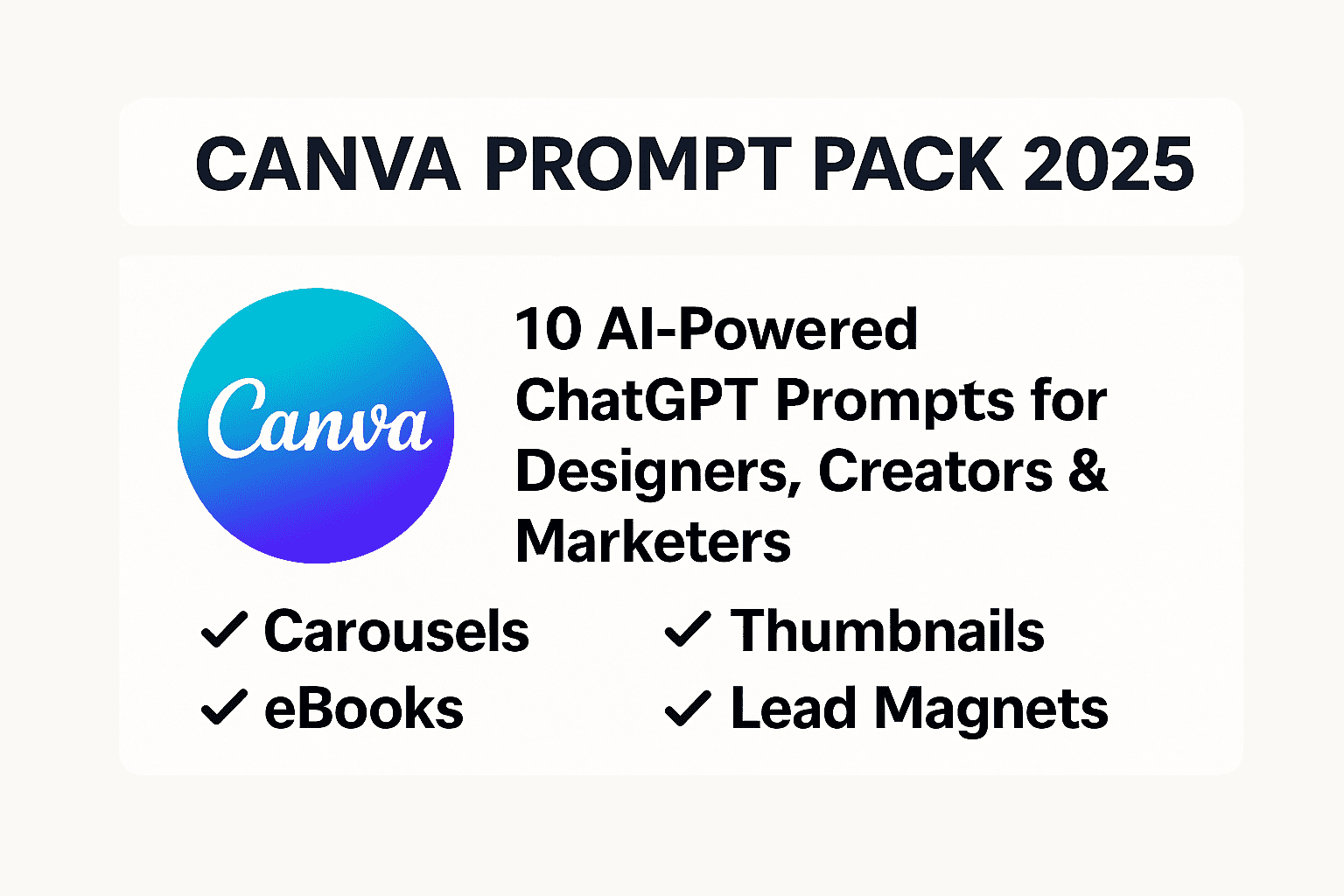 Canva Prompt Pack 2025 Canva Prompt Pack 2025