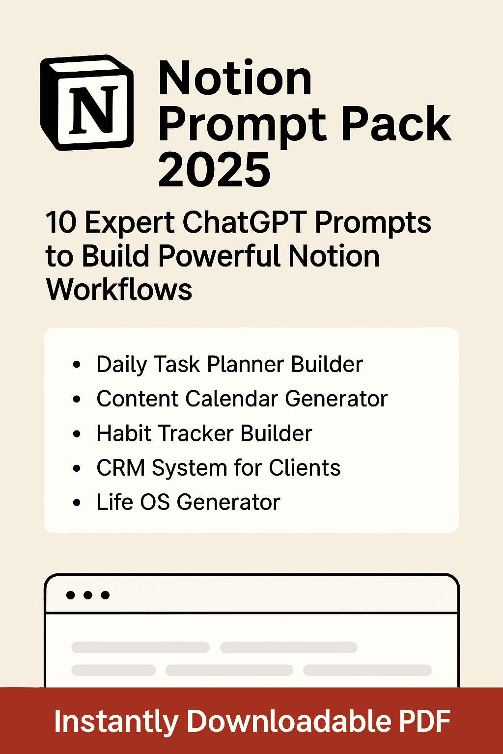 Notion Prompt Pack 2025 Notion Prompt Pack 2025